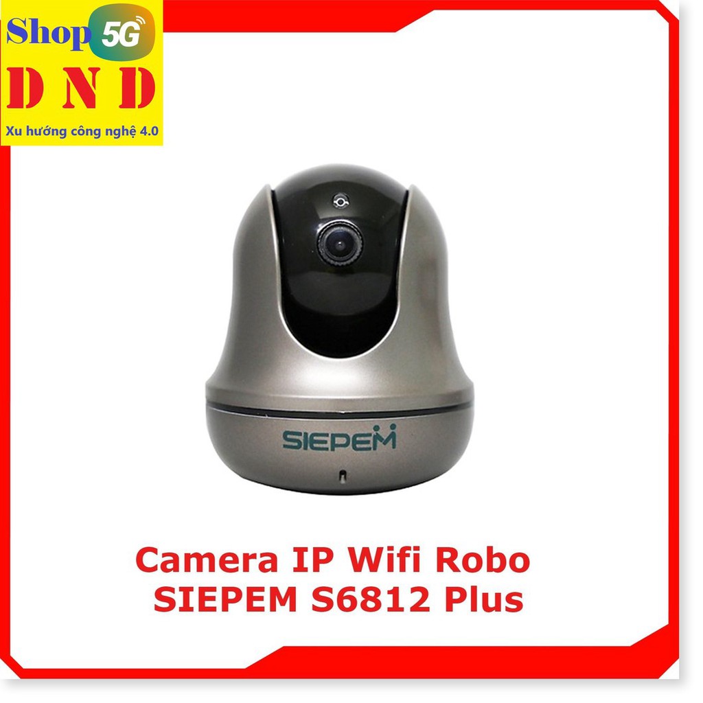 Camera IP WIFI ROBO SIEPEM S6812 PLUS (2.0 FULLHD) - Tiếng việt, nhỏ gọn, chíp xử lí chính hãng phát hiện, bám đuổi