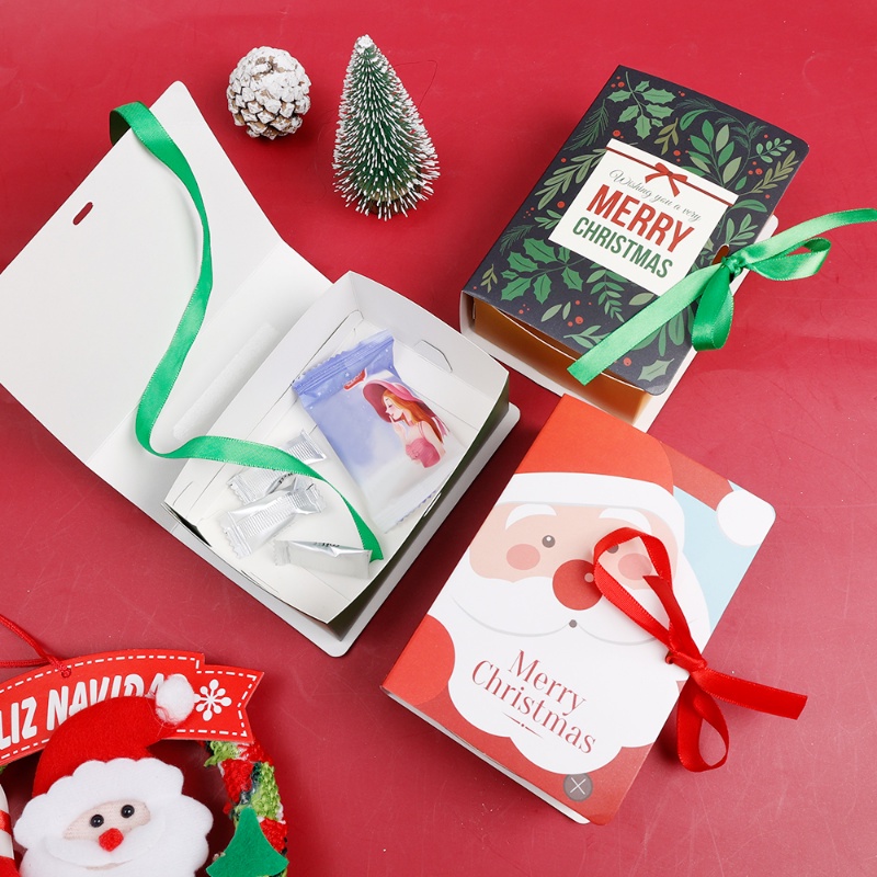 Hộp Giấy Đựng Bánh Kẹo Hình Ông Già Noel / Cuốn Sách Ma Thuật DIY