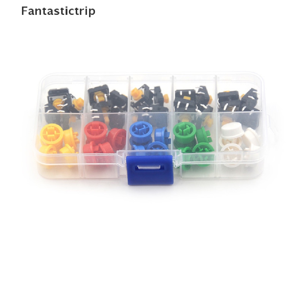 Set 25 Nút Ấn Có Công Tắc Micro 12x12x7.3mm