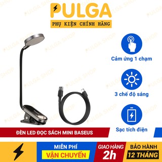 Đèn led đọc sách mini baseus sạc tích điện cảm ứng thông minh – thiết kế kẹp bàn / đầu giường tiện lợi