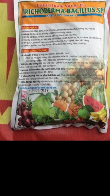 Chế phẩm Trichoderma bacilus- gói 1kg