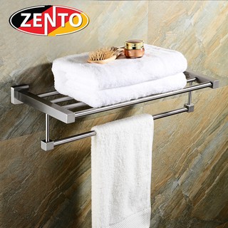 Giá để đồ kết hợp treo khăn inox 304 zento hc1266