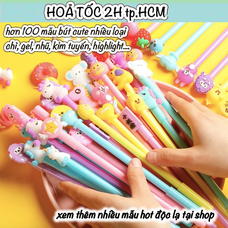 Bút Bi Nước Viết Học Sinh Dễ Thương Ngộ Nghĩnh Quà Tặng Giá Rẻ Sáng Tạo - Minh An Saigon