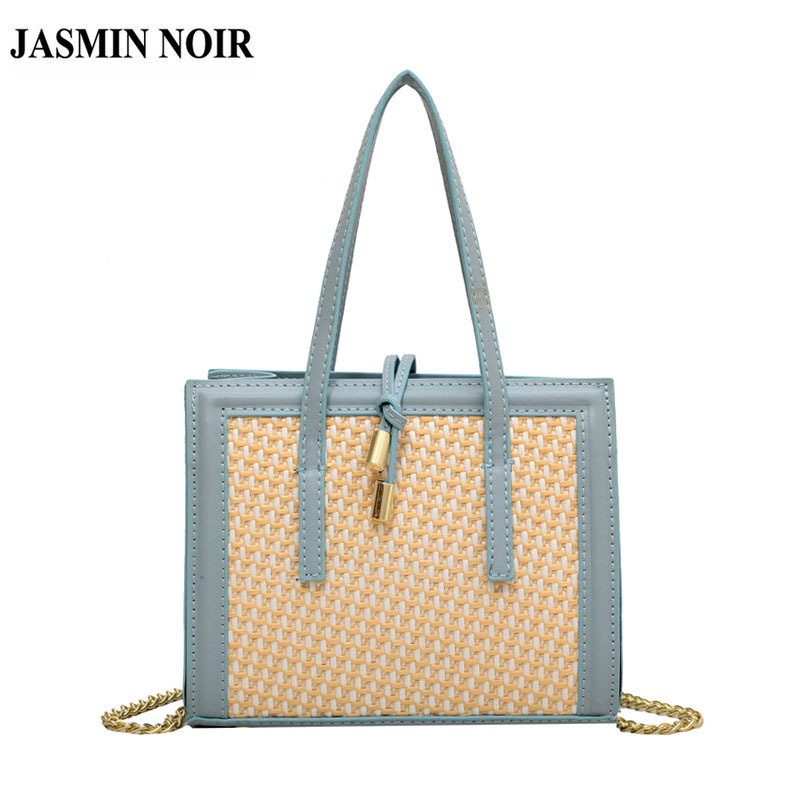Túi Xách JASMIN NOIR Đeo Chéo Hình Hộp Có Dây Đeo Mắc Xích Cao Cấp Thời Trang Dành Cho Nữ