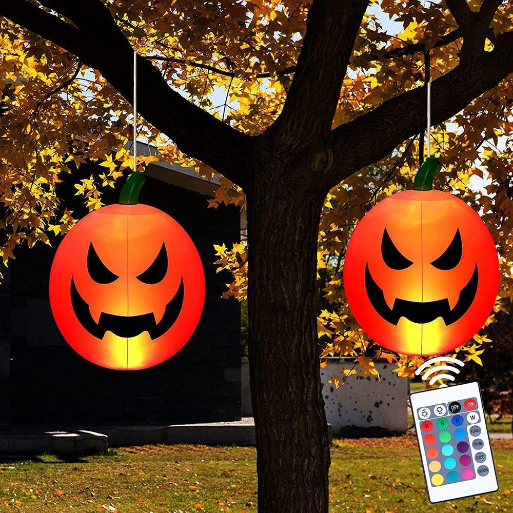 Bóng Bay Chống Nước Phát Sáng Biểu Tượng Cảm Xúc Bí Ngô Trang Trí Halloween