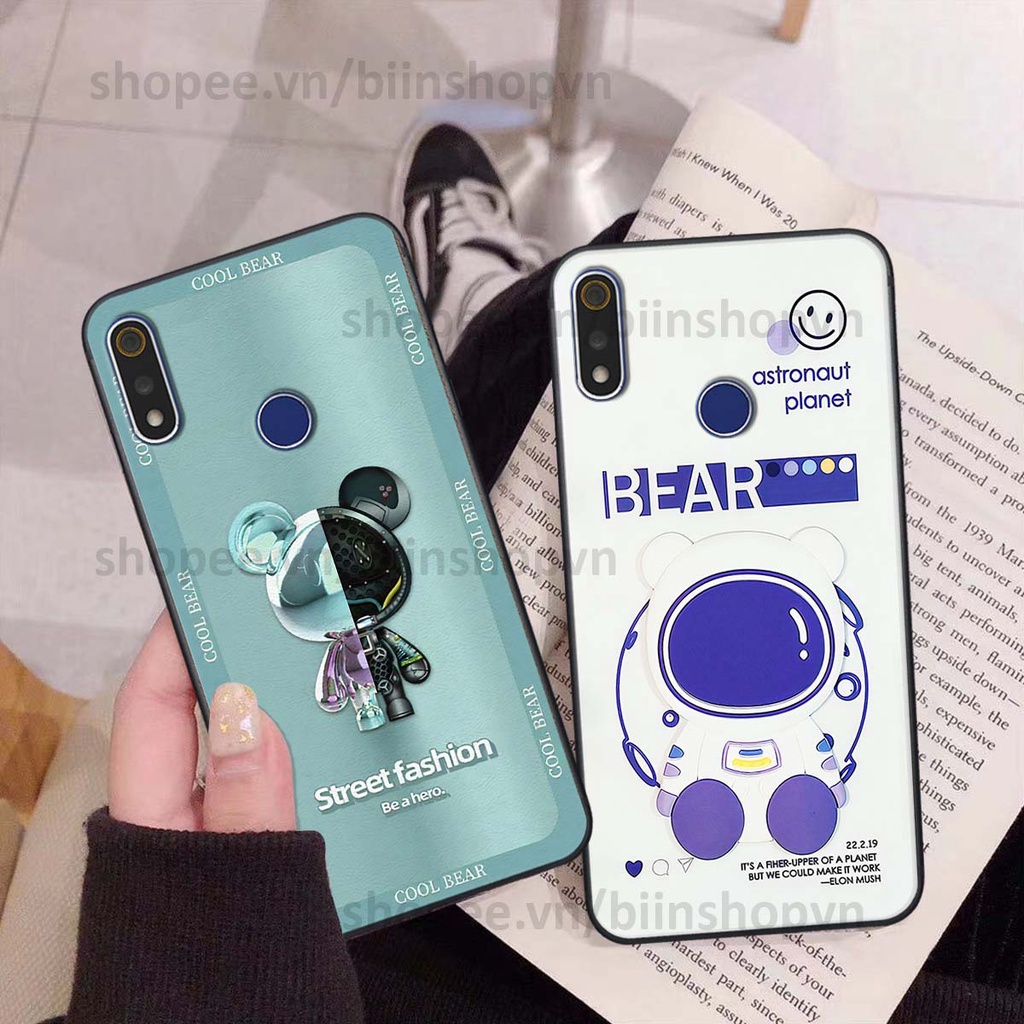 Ốp Realme 3 / 3 Pro hình gấu bear brick đẹp độc lạ, thời trang, cá tính