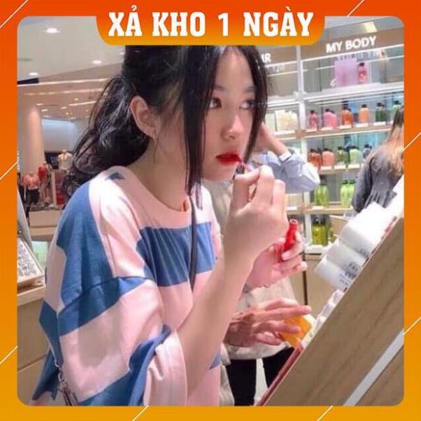 [Mã WARN20 giảm 20k đơn 150k] [HOT TREND] Áo Thun Tay Lỡ Form Rộng, Áo Thun Nữ Đẹp, Kẻ Sọc Ngang FreeSize