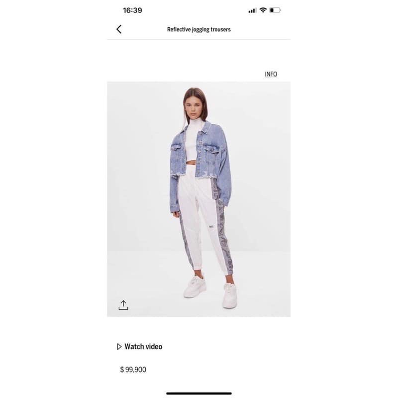 Quần jogger bershka phản quang