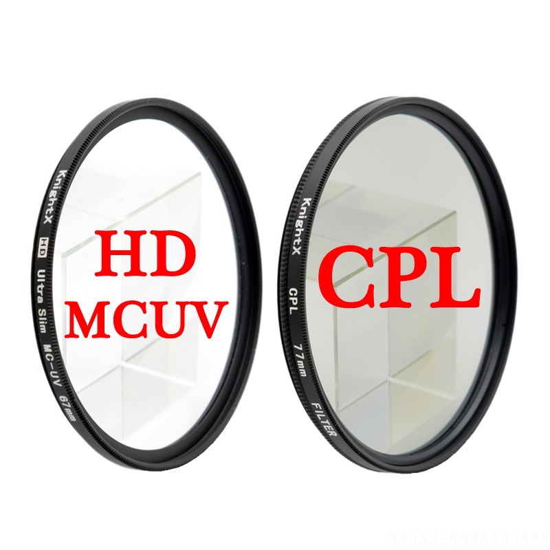 CPL HD-MCUV Bộ Lọc Ống Kính Cho Máy Ảnh  49mm 52mm 55mm 58mm 62mm 67mm 72mm 77mm