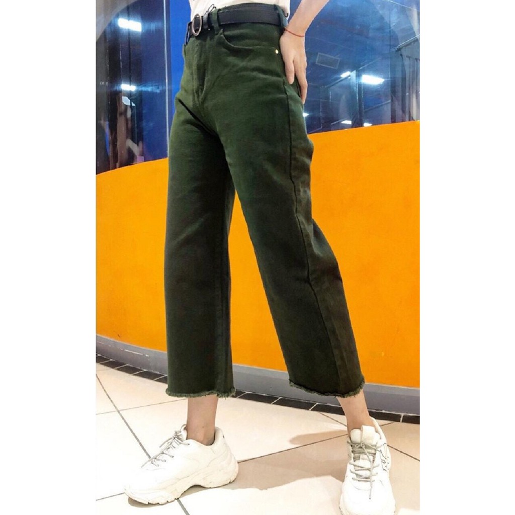Quần Jeans Nữ Ống Rộng 9 Tấc Siêu Hot Đẹp Store 257