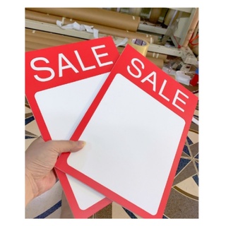 Combo 12 biển sale tự chọn kích thước a4 + 15 kẹp v01 đen