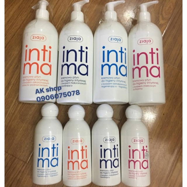 Dung dịch vệ sinh Phụ Nữ Intima Ziaja Ba lan 500ml - Màu Xanh Dương, Hồng, Cam Chính Hãng