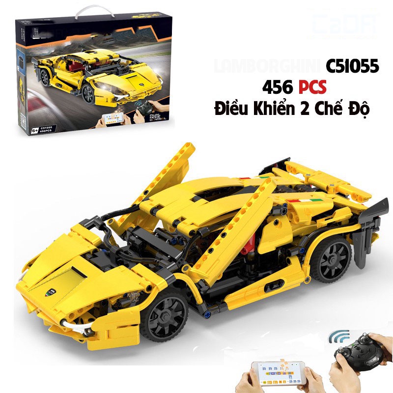 Đồ Chơi Điều Khiển Từ Xa Lắp Ráp Kiểu LEGO Technic Siêu Xe C51055 Với 456 Mảnh Ghép