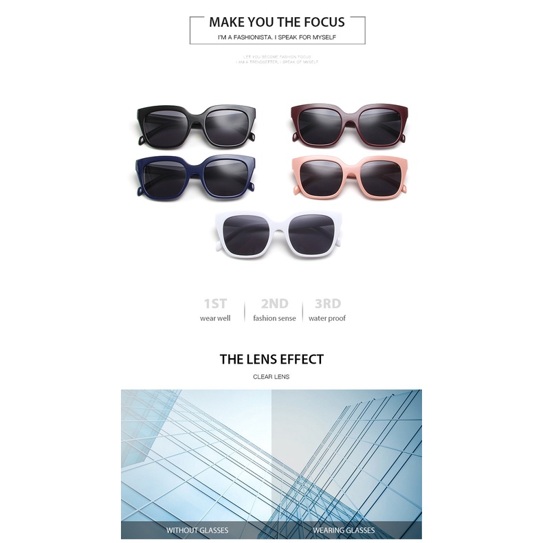 Kính Mát Gọng Vuông Lớn Chống Tia UV Thời Trang 2022 Cho Nữ