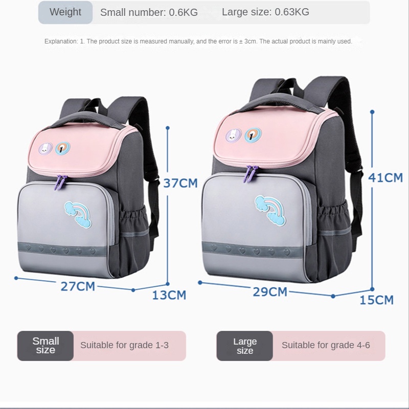 Ba Lô Đi Học Siêu Nhẹ Thoáng Khí Phong Cách Mới Cho Bé Lớp 1-3 - 6