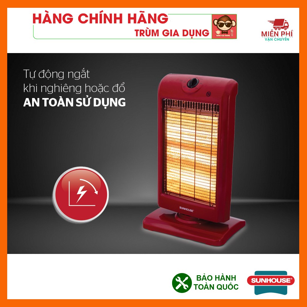 Đèn sưởi 3 bóng Sunhouse /quạt sưởi , Máy sưởi sunhouse, tốc độ làm ấm nhanh, tỏa nhiệt đều