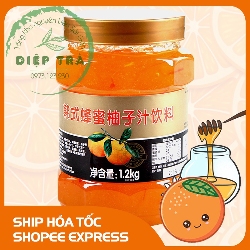 Mứt FreshJuice Nắp Đồng 1.2kg các vị : Chanh Leo , Bưởi Mật Ong , Cúc Họa Mi, Quế Hoa, Mơ Xanh