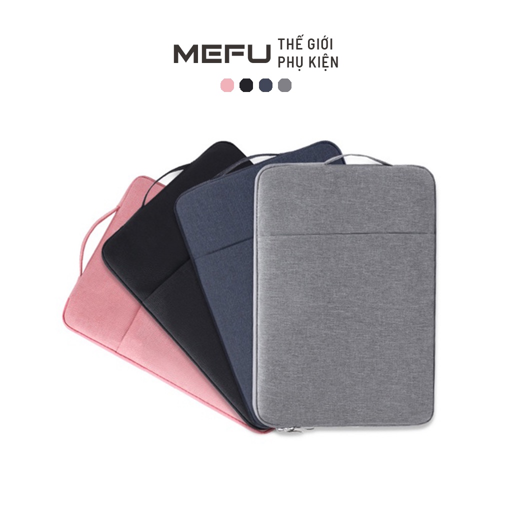 Túi đựng Laptop 2 ngăn chống nước có quai cầm, Túi chống sốc Laptop 13.3 inch, 14 inch, 15 inch, 15.6 inch MEFU STORE