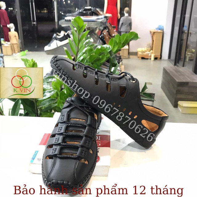 [Rẻ Chất Lượng] Giầy Da Nam Mùa Hè, Thoáng Mát, Êm Chân, Chống Hôi Chân, Thời Trang Kvin.