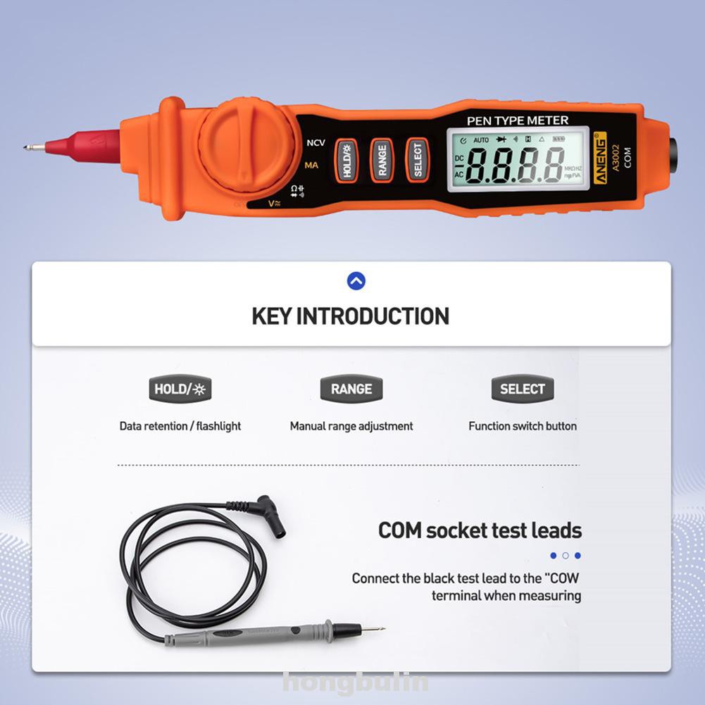 Bút Thử Điện 4000 Counts Màn Hình Lcd Kỹ Thuật Số