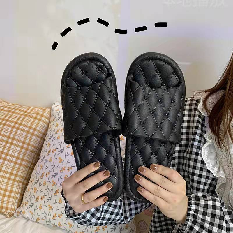 CHZK035  Dép Quai Ngang Đế Mềm Chống Nhăn Thiết Kế Đơn Giản Thời Trang Mùa Hè Phong Cách Hàn Quốc Cho Nữ