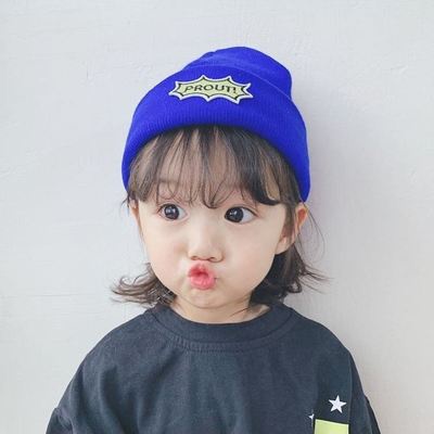 Mũ len phối nhung dệt kim phong cách Hàn Quốc dành cho trẻ nhỏ tùy chọn màu sắc