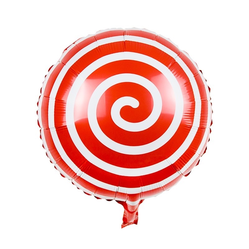 1 Bong Bóng Lá Nhôm Hình Kẹo Mút Tròn Trang Trí Tiệc