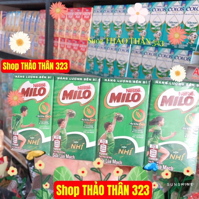 Sữa MILO LÚA MẠCH 115ml Thùng 48hộp