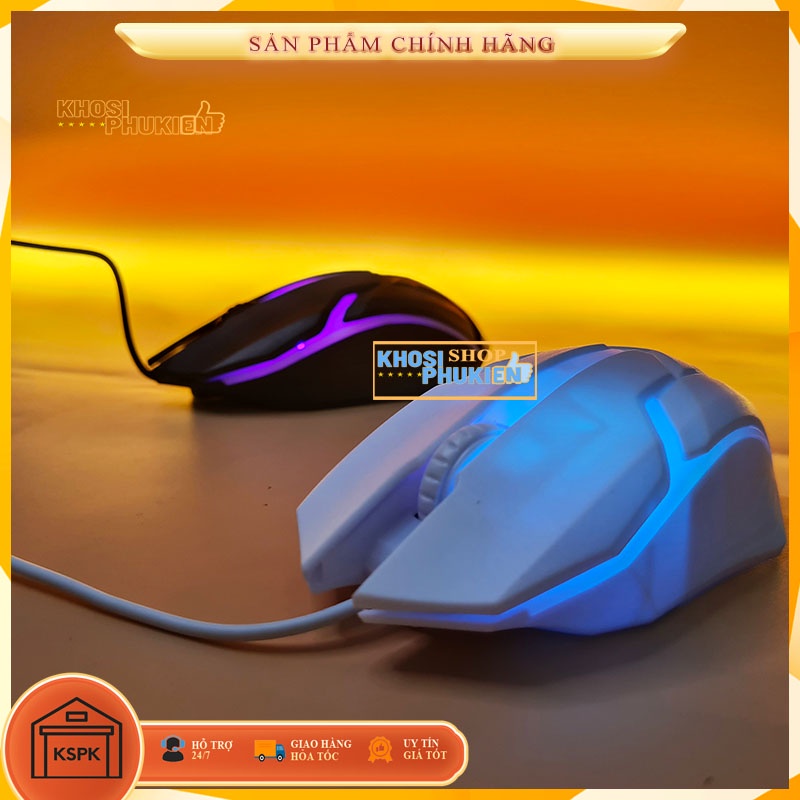Xả Kho - Chuột Máy Tính có đèn led 7 sắc cầu vòng siêu rẻ