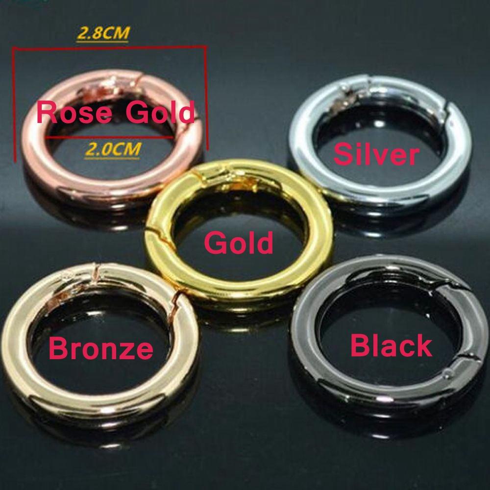 Set 5 Móc Khóa Tròn 28mm Tiện Dụng Mang Theo Du Lịch Cắm Trại
