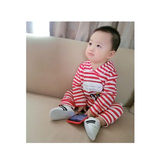 Body liền bé trai có mũ (3-9 tháng)