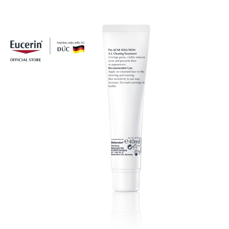 Gel giảm mụn sau 1 tuần Eucerin Pro Acne A.I. Clearing Treatment 40ml