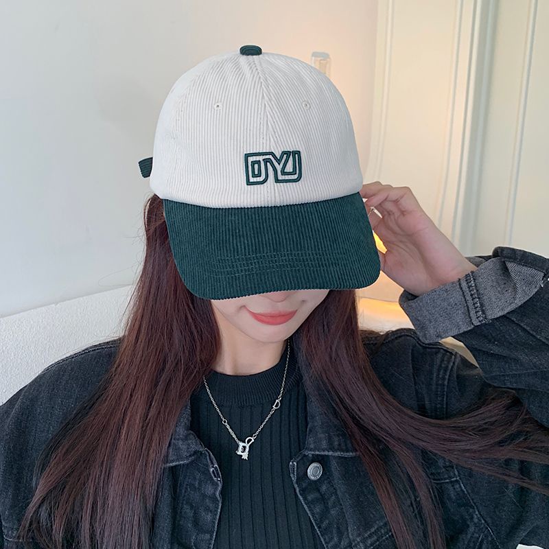 Mũ Lưỡi Trai Vải Nhung Phối Màu Thời Trang Cá Tính