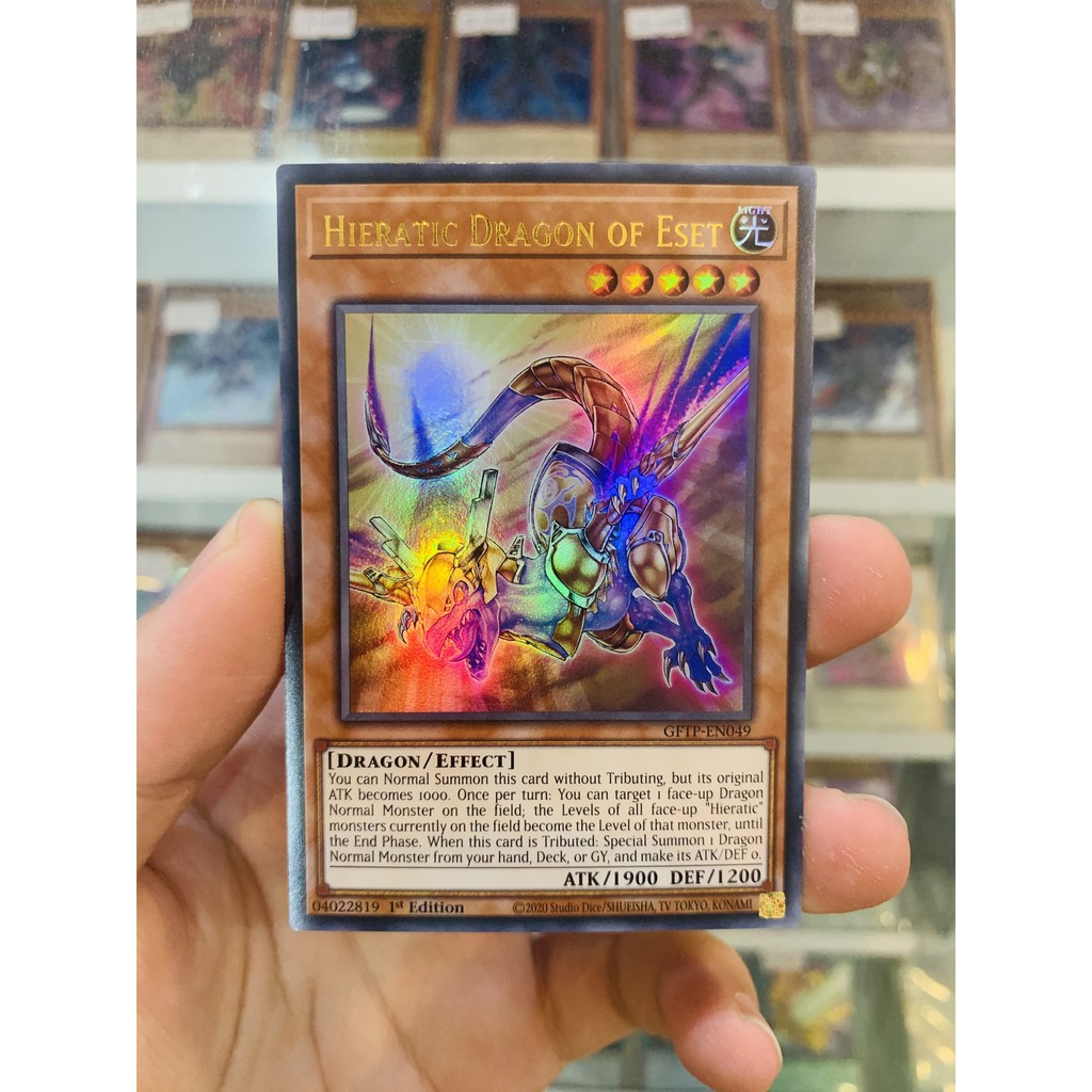 Thẻ Bài YugiOh Mã GFTP-EN049 - Hieratic Dragon of Eset - Ultra Rare - 1st Edition