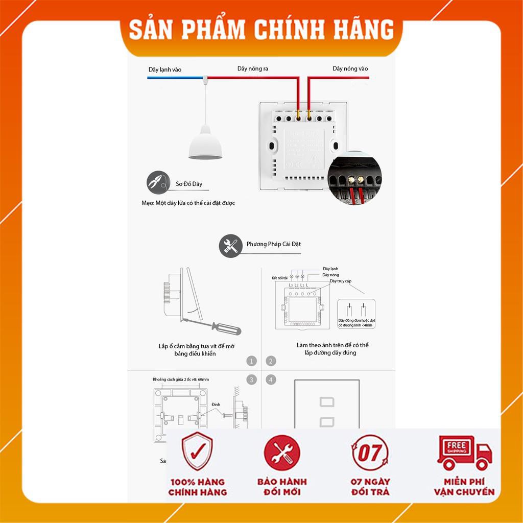 CÔNG TẮC BROADLINK TC2 CHUẨN EU 1 NÚT HÌNH VUÔNG