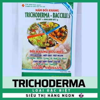 Men ủ phân vi sinh Trichoderma 100g - Loại đặc biệt, nấm đối kháng, ủ rác, hạn chế vàng lá, nấm bệnh, cải tạo đất