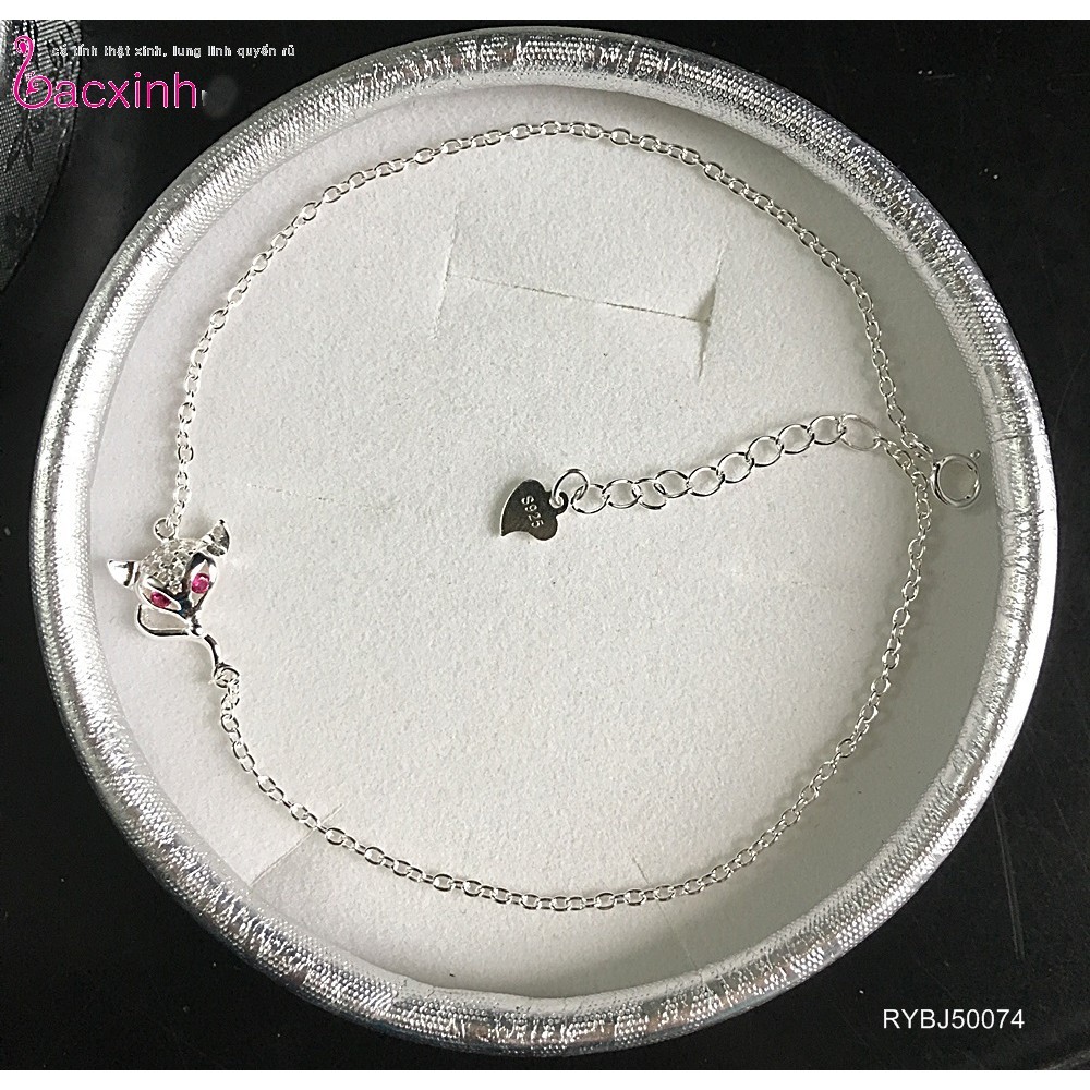 Lắc chân bạc Ý 925 Bạc xinh Huệ Ngân - Hồ ly quyến rũ RYBJ50074 | BigBuy360 - bigbuy360.vn