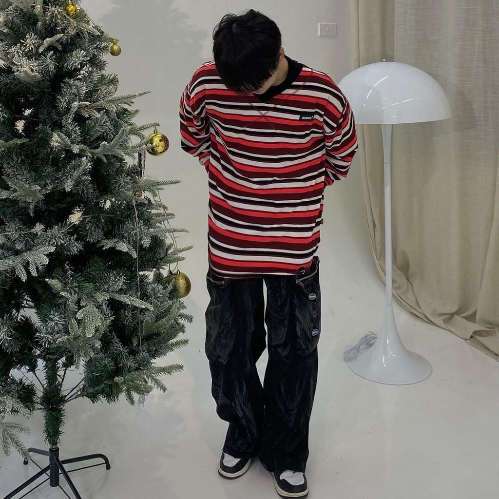 Áo ZOMBIE® V Striped Sweater In O/Brown