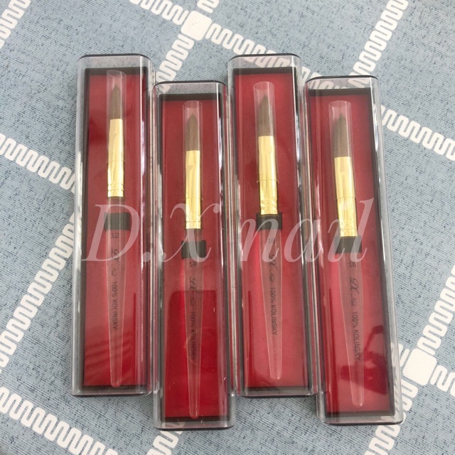 Cọ đắp bột cán trong loại xịn lông chuẩn 100% kolinksy dx số 12 14 16