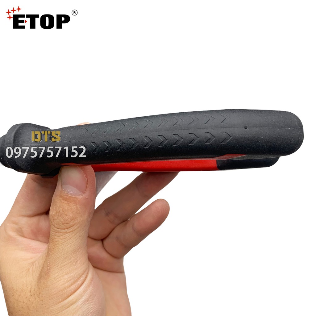 Kìm cắt chuyên dụng ETOP 190mm, kềm cắt thép Carbon siêu cứng, chịu lực cao, tay cầm bọc cao su vân chống trượt