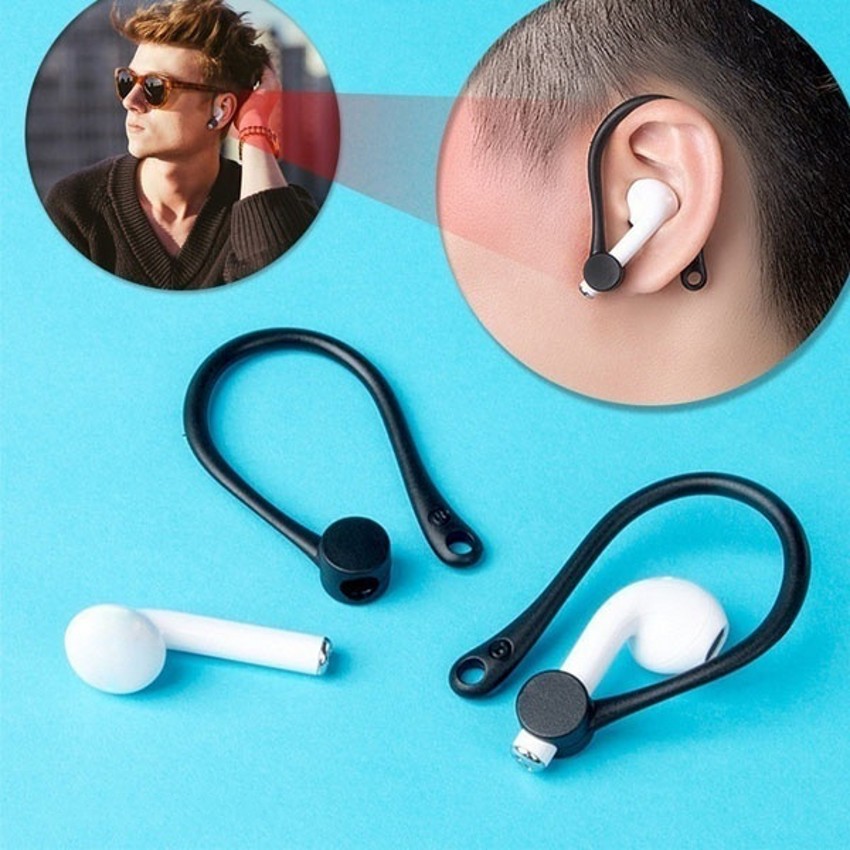 Cặp móc đeo tai nghe bluetooth không dây bằng silicon chống rơi