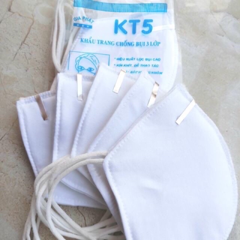 Khẩu trang kt5 3 lớp chống bụi, kháng khuẩn tái sử dụng được nhiều lần