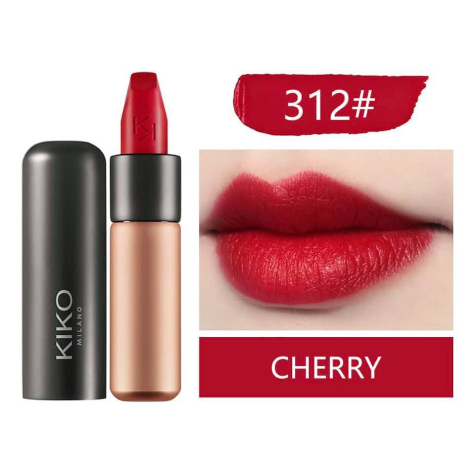 Son Kiko Matte Velvet Passion Màu 312 Cherry