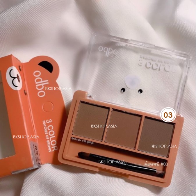 [Auth Thái ] Set Kẻ Mày Odbo 3 Color Matches Of Brows OD797