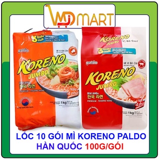 Lốc 10 gói mì koreno Paldo Hàn quốc 100g/gói