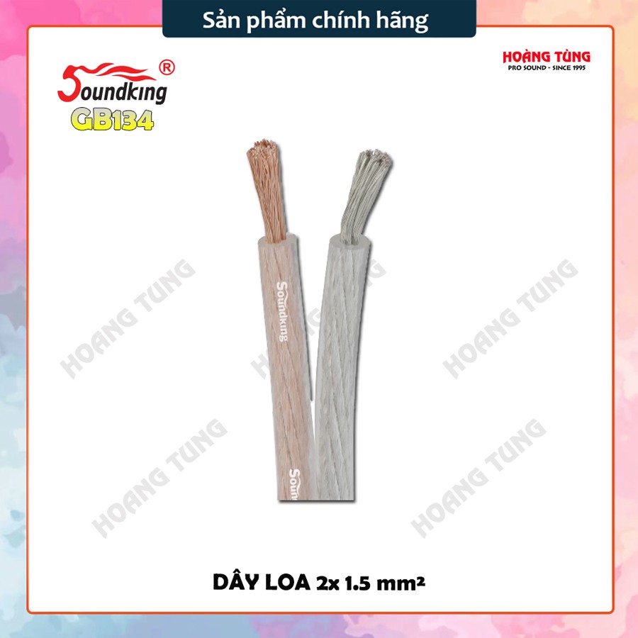 Dây loa 2 x 1.5mm2 chống nhiễu cao cấp SOUNDKING GB134 (100m)
