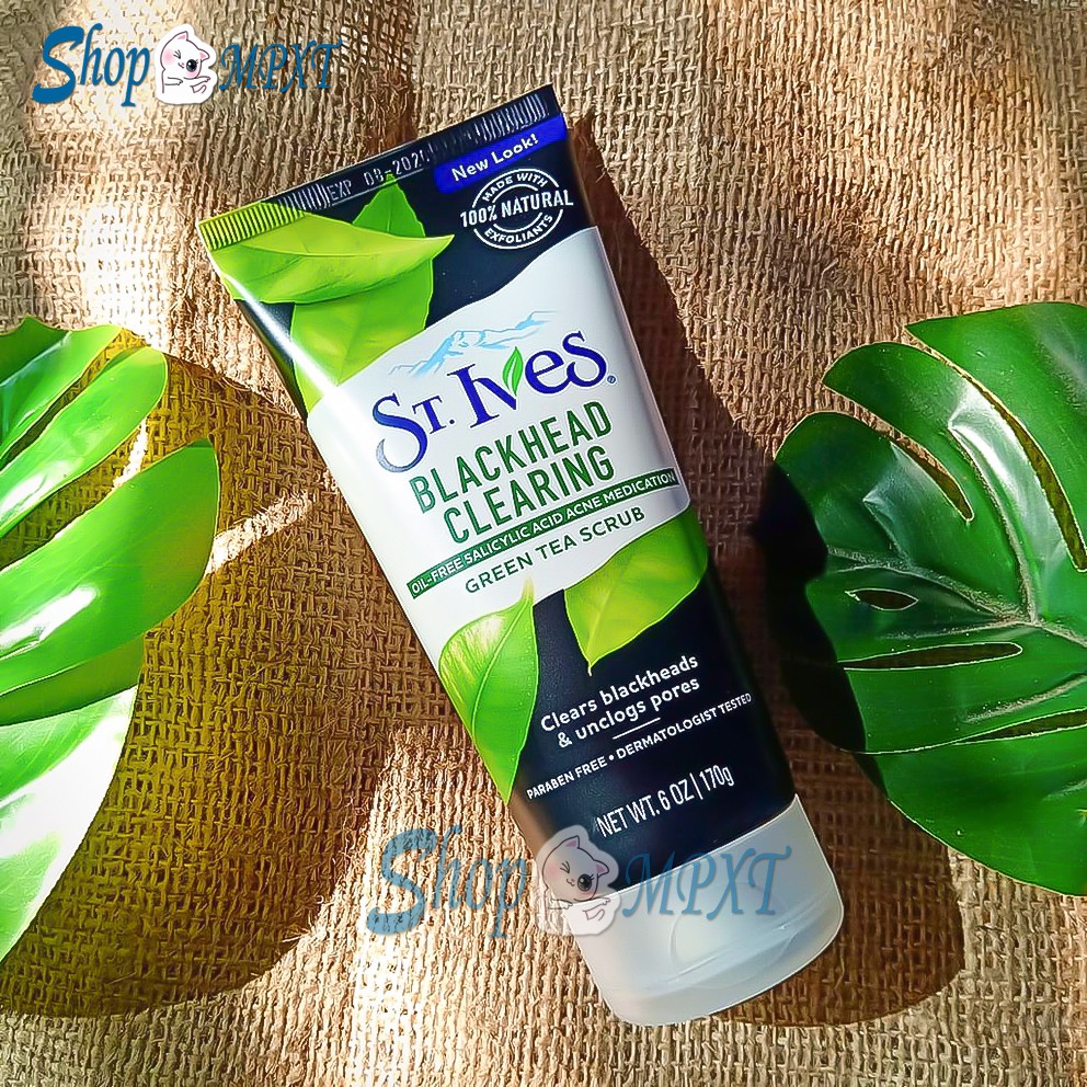 🌸Chính hãng🌸 Sữa rửa mặt trà xanh tẩy tế bào chết dịu nhẹ ST.IVES 170g của Mỹ | BigBuy360 - bigbuy360.vn