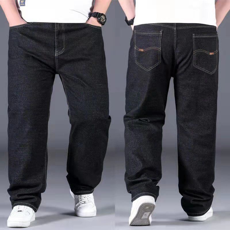 Quần Jean Dài Ống Đứng Dáng Suông Lưng Cao Co Giãn Thời Trang Cho Nam 300 Jins Plus