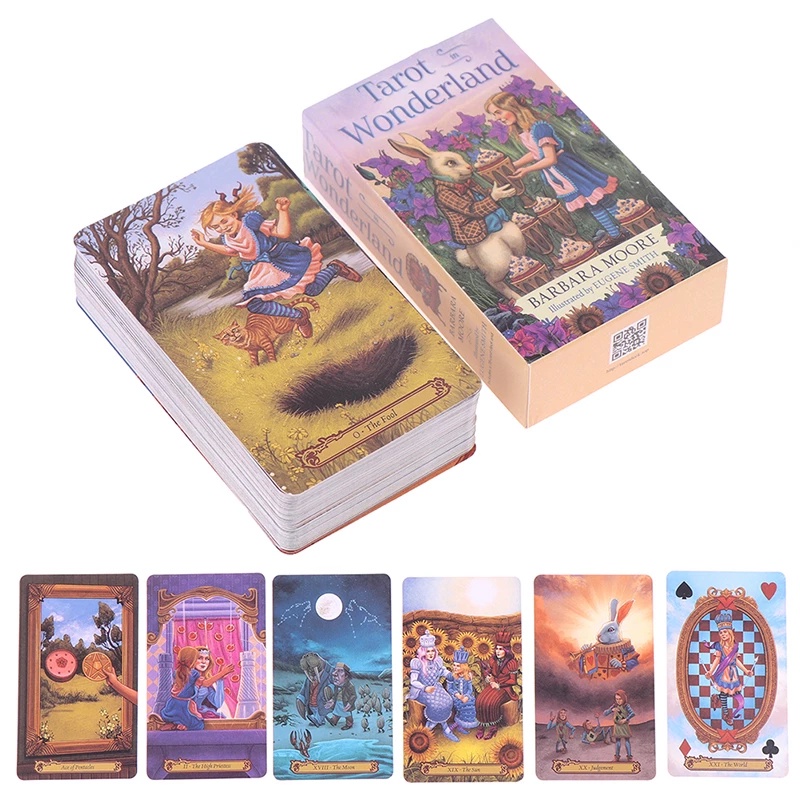 Tarot in Wonderland Tarot Cards Prophecy Divination Deck Party Board Card Game