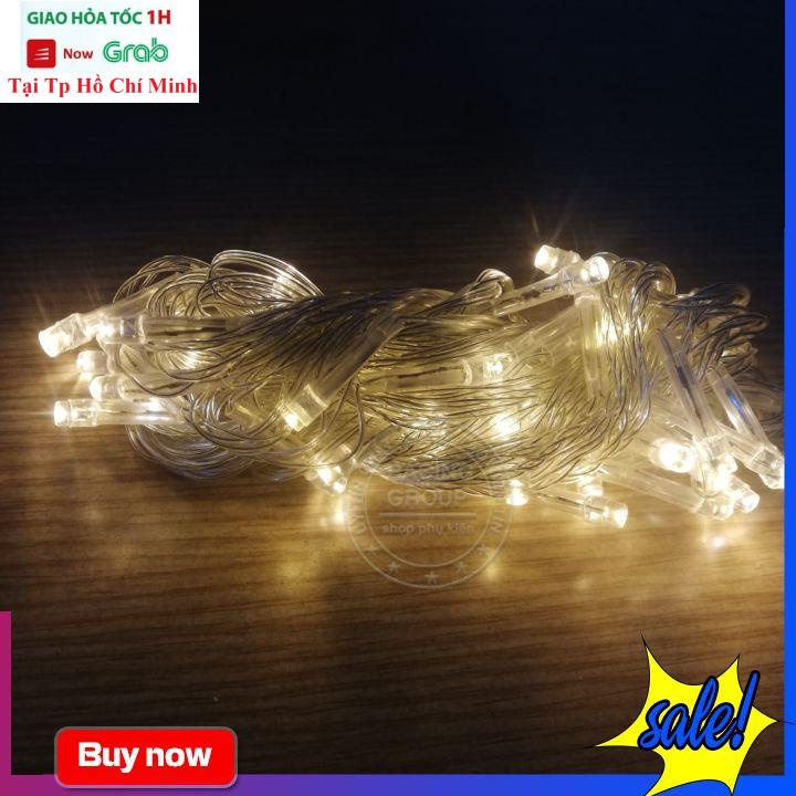 Dây Đèn Led Trang Trí Cây Thông Noel 8m Màu Vàng Không Chớp